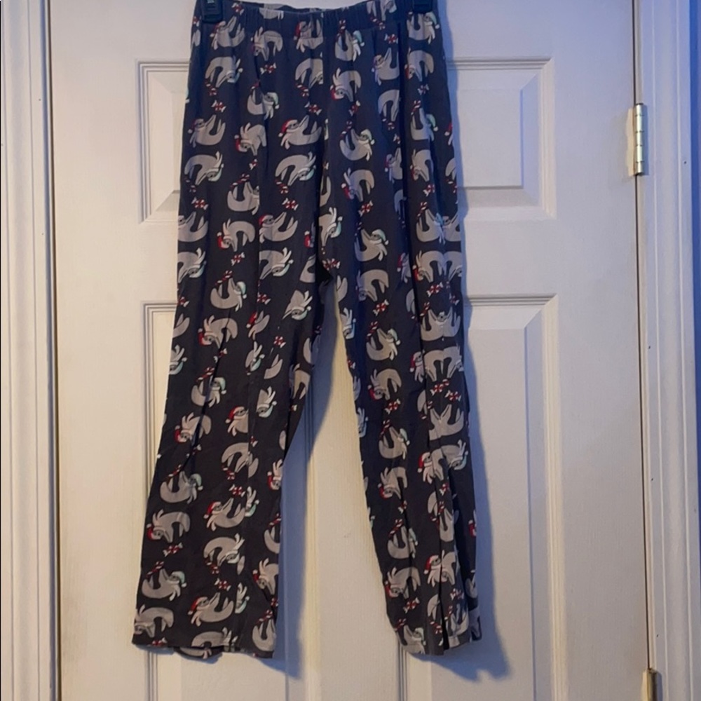 Christmas sloth pajamas
